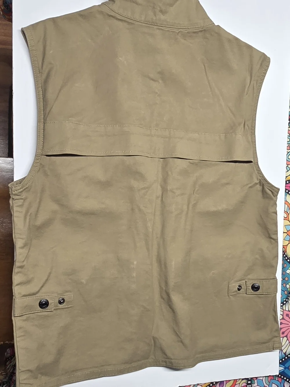 Banana Republic Men's Utility Vest in Khaki/Tan